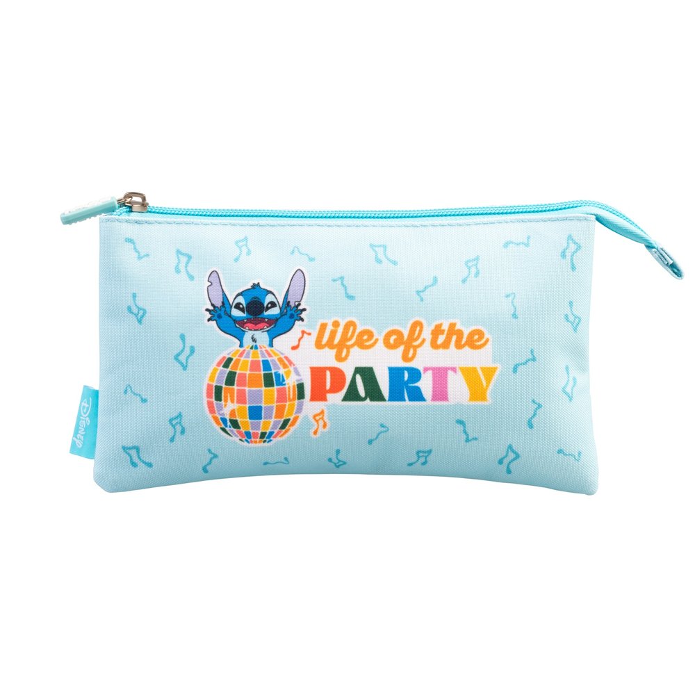 Grupo Erik Disney Lilo & Stitch - Waves Triple Case Trousse - Multicolore